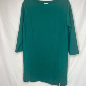 J jill Ponte Tunic Top Dress Womens size Medium 3/4 sleeve